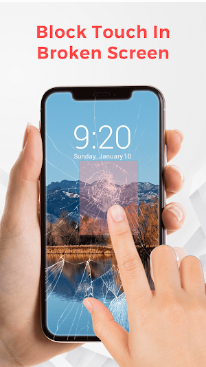 Block Touch in Broken Screen Screenshot 0
