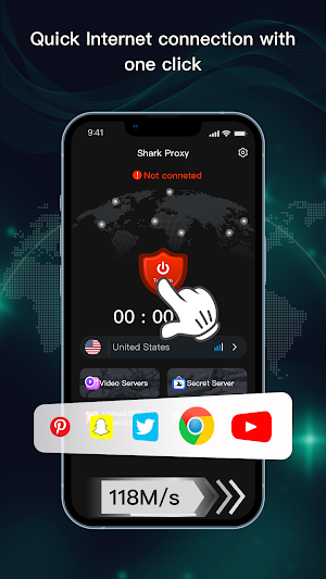 Shark Proxy: Fast VPN Screenshot 0