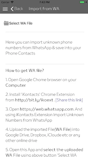iKontacts - Manage Contacts Screenshot 1