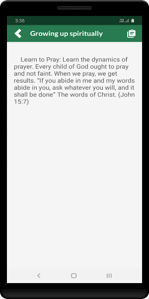 Growing up spiritually Screenshot 2