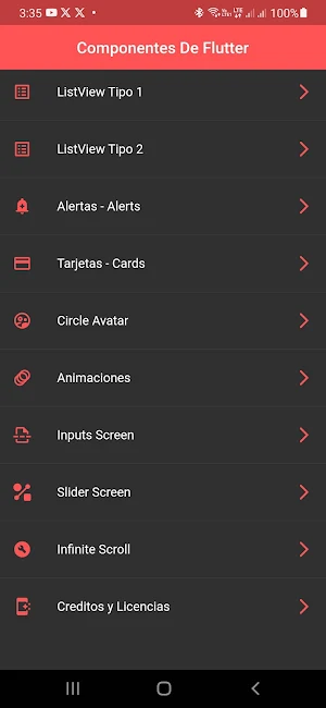 Flutter Components Screenshot 0