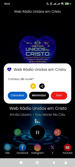 Web Rádio Unidos em Cristo Screenshot 3