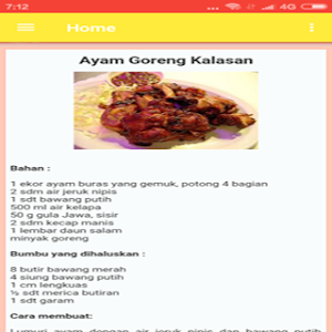 Resep Masakan Ayam Enak Screenshot 1