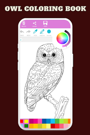 Owl Coloring Book Screenshot 0