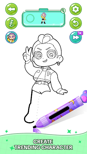 Coloring Idolfighting Screenshot 1
