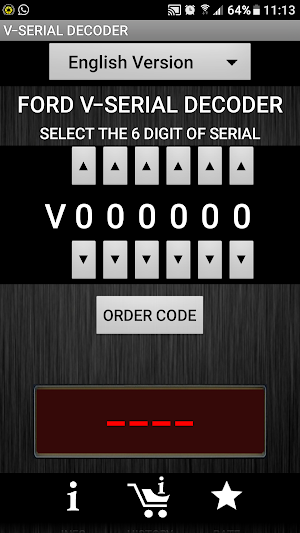V-Serial Radio Code Decoder Screenshot 0