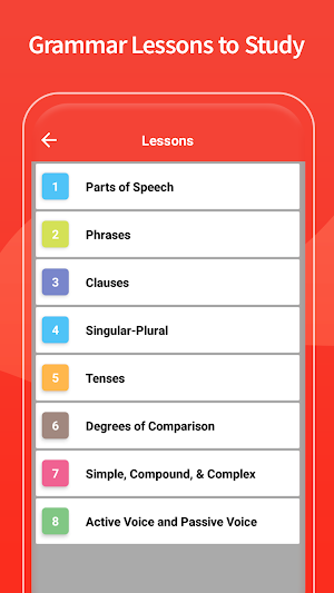 English Grammar Learning Free Offline Grammar Book Screenshot 2