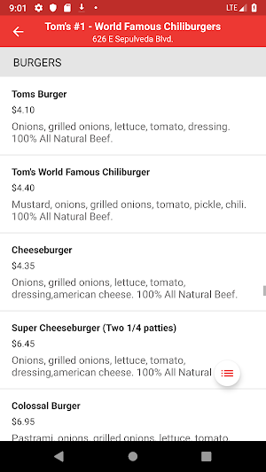 Toms #1 Chiliburgers Screenshot 1