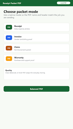 Receipt Packet PDF Screenshot 1