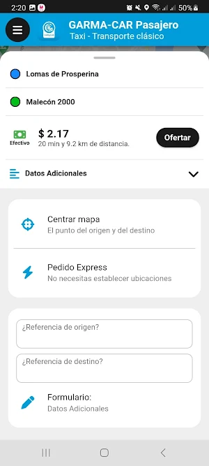 GARMA-CAR Pasajero Screenshot 1