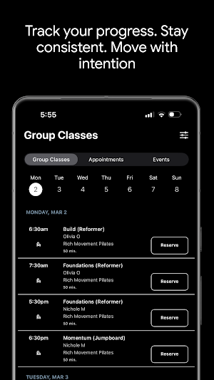 Rich Movement Pilates Screenshot 2