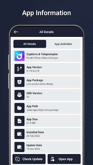 App Info: Store Info Screenshot 2
