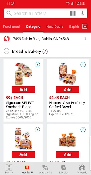 Safeway Deals & Rewards Screenshot 1