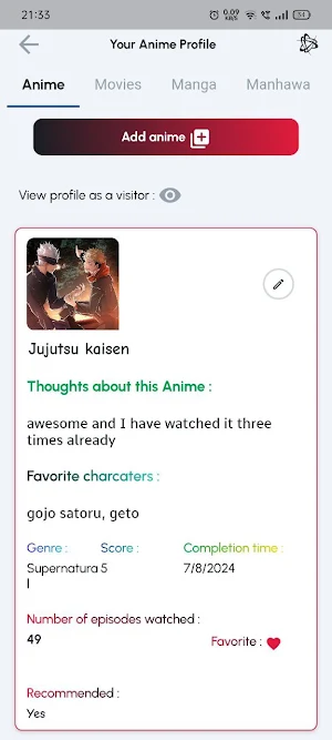 Anime Type Screenshot 3