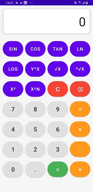 Sin Calc: Material Design Screenshot 1