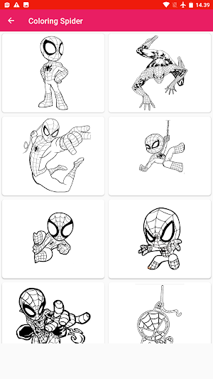 spider hero : coloring Screenshot 3