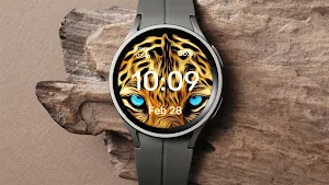 Abstract Tiger Watch Face Screenshot 0