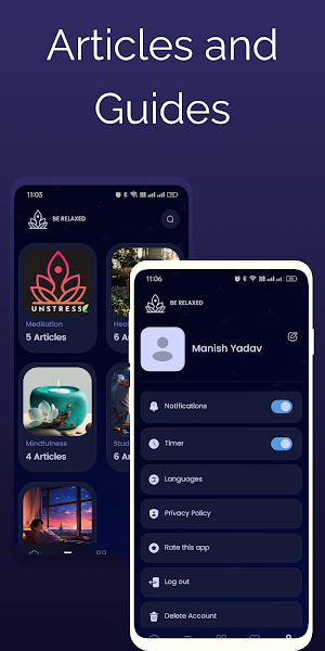 Meditate & Sleep :UnstressApp Screenshot 0