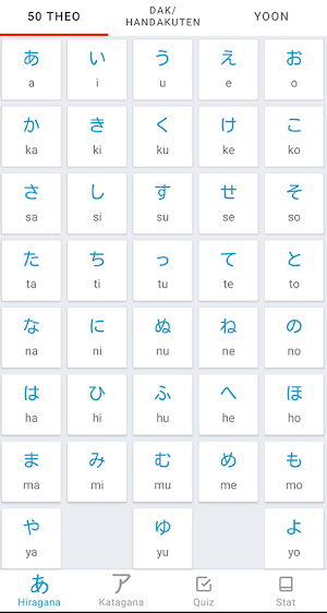 Hiragana Quiz - Katagana,Japan Screenshot 0