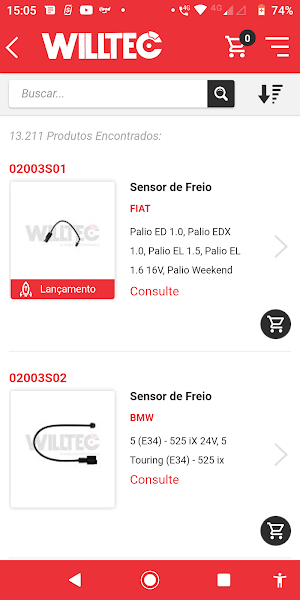 Willtec - Catálogo Screenshot 2
