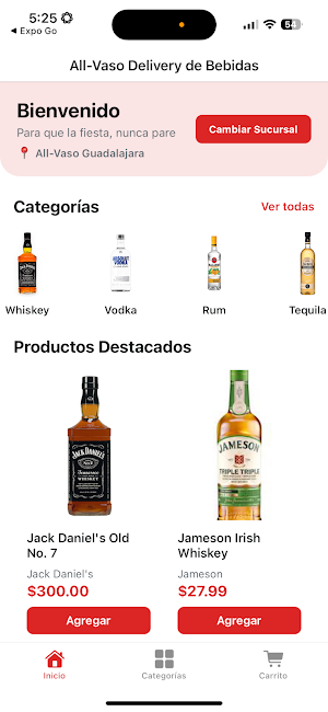 All-Vaso Delivery de Bebidas Screenshot 2