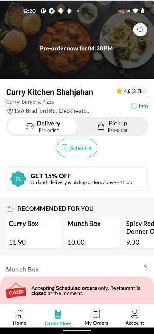 Curry Kitchen Shahjahan Screenshot 3