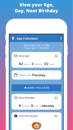 Age Calculator 2023 Screenshot 2