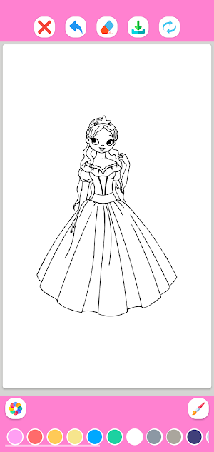 Princess Coloring Book Screenshot 3