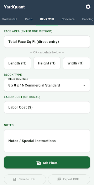 YardQuant Pro Screenshot 2