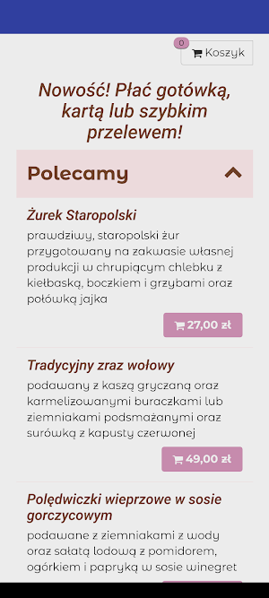 Restauracja Austeria Sławków Screenshot 0