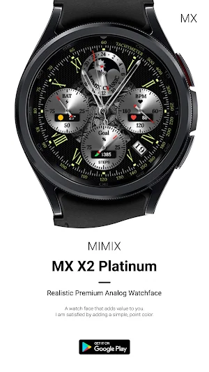 MIMIX X2 platium Watchface Screenshot 3