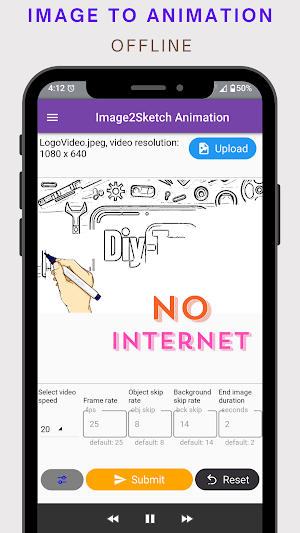 Imgage2Sketch Video Offline Screenshot 0
