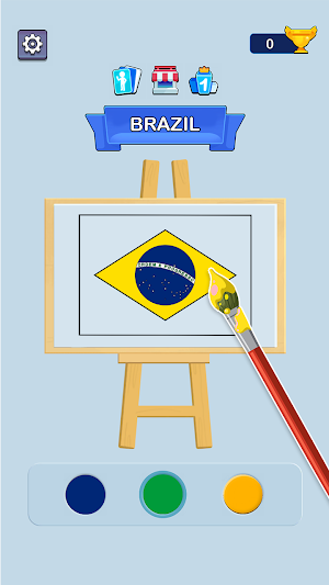 Draw The Flag: Geo Coloring Screenshot 3