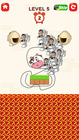 Toilet Attack: Draw Puzzle Screenshot 1