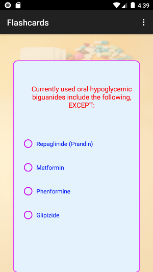 My Pharmacology Quiz App Screenshot 3