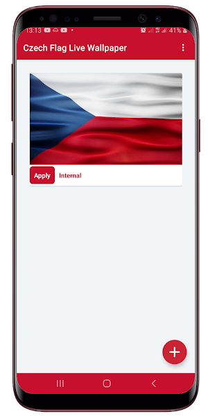 Czech Flag Live Wallpaper Screenshot 0