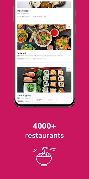foodora Sweden Screenshot 1
