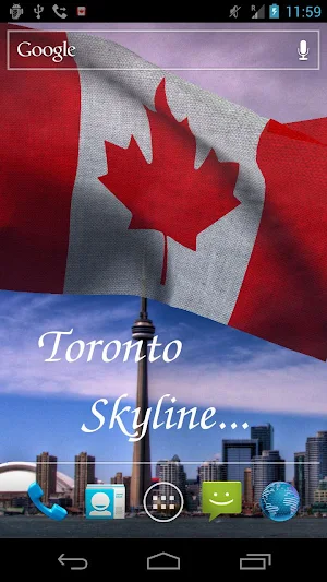 Canada Flag Live Wallpaper Screenshot 1