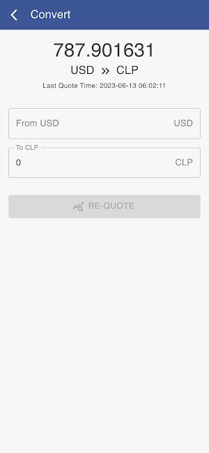 USD to CLP Screenshot 1