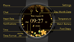 Floral Glow Watch Face Screenshot 0