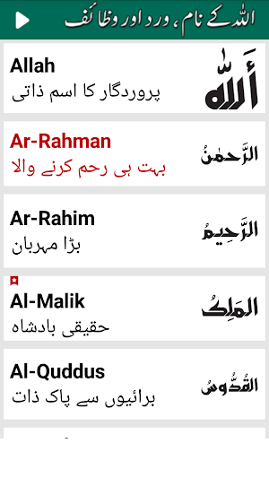 Allah Name’s Wird and Wazaif with Audio, Offline Screenshot 2