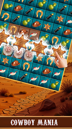 Cowboy Match Mania Screenshot 0