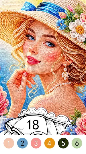 Craft Color By Number Game Screenshot 0