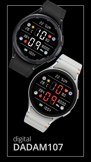 DADAM107 Digital Watch Face Screenshot 0