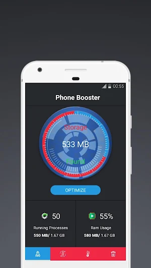 Optimize: Boost Mobile Phones, Clean, CPU, Battery Screenshot 0