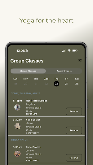 Yinyasa Studio Screenshot 2