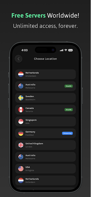 Safe Cloak VPN Screenshot 1