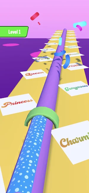 Nail stack Nail Run Girl Game Screenshot 0