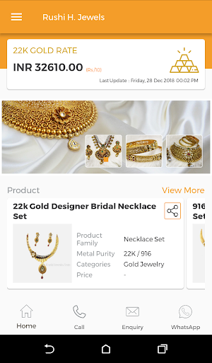 Antique Jewelry Online Catalog App - Rushi Jewels Screenshot 1