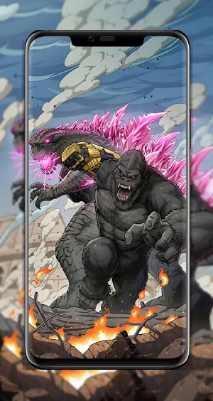 Godzilla vs Kong Wallpaper HD Screenshot 1